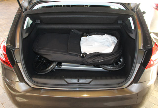 Peugeot 308 med barnevogn Peugeot 308 med barnevogn